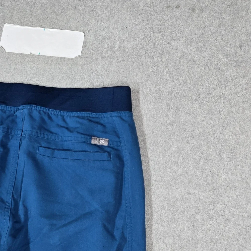 FIGS Men Scrub Pants S Blue Axim Straight Cargo Pockets 27